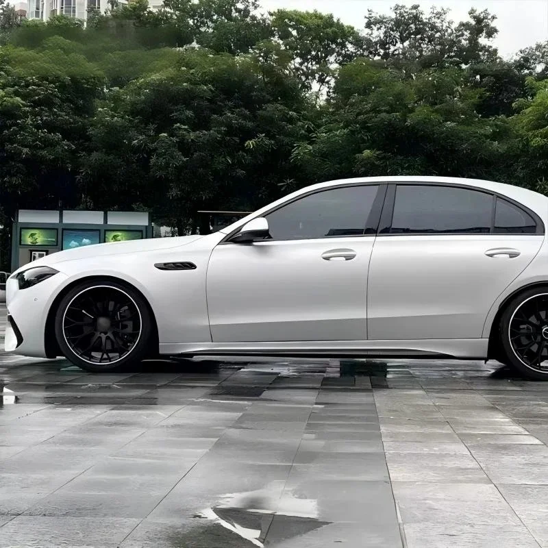 Heavy Duty C63 Wide Body Kit Front Rear Bumper Exterior Facelift Sport Style Universal Fit Car Auto Guard 3