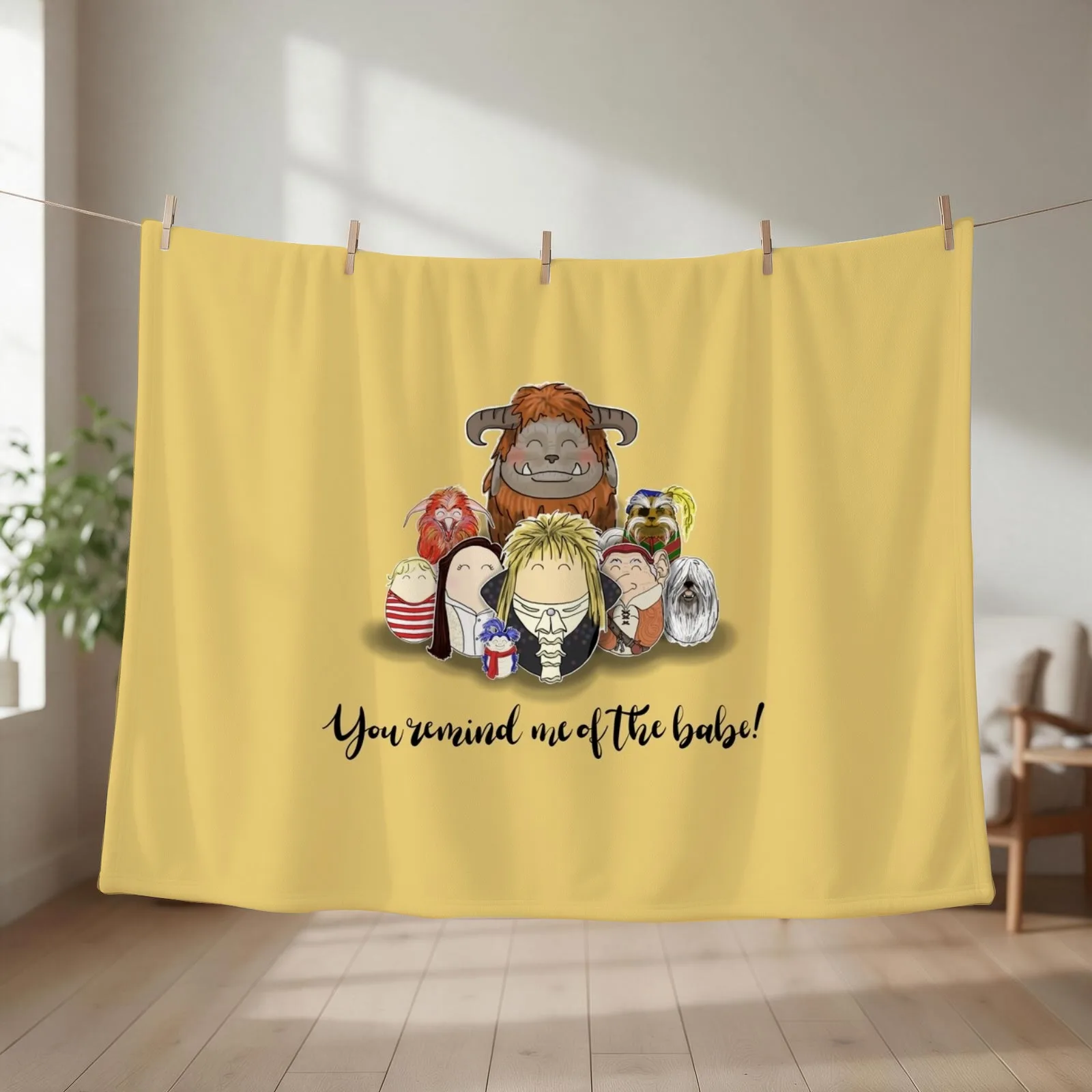 You Remind me of the Babe Throw Blanket couch cozy soft plush fuzzy picnic outdoor blanket