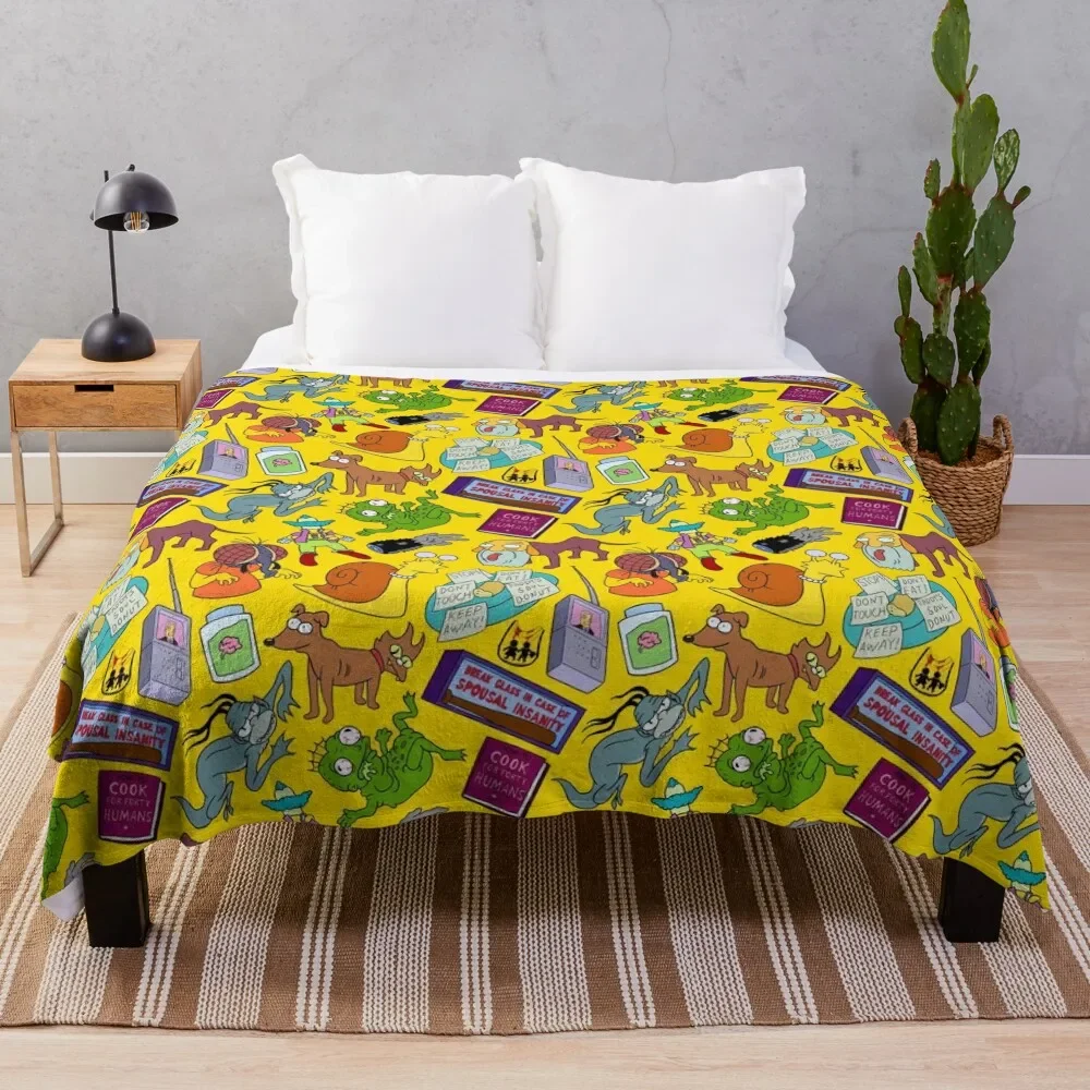 Treehouse of Horror Throw Blanket, Cobertores macios, Camas decorativas