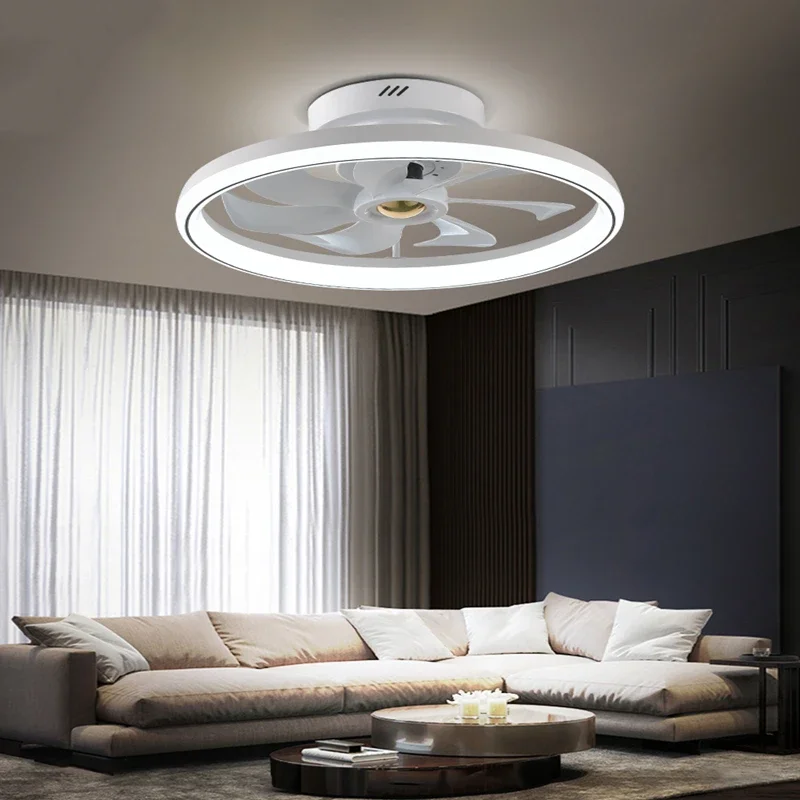 

Ceiling Fan With Led Light Simple Dining Room Bedroom Children's Room Home Decor Chandelier With Remote Control/APP