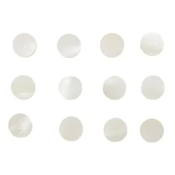 12pc Mother Of Guitar Bass Luthier Dots Fretboard Tone Points Inlay Fret Side Marker 6MM White GuitarJewellery Making Part