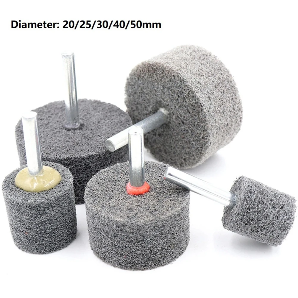 1Pcs Grinding Polishing Head 20/25/30/40/50mm Polishing Wheel Abrasive 6mm Shank For Drill Grinder Rotary Tool Accessories