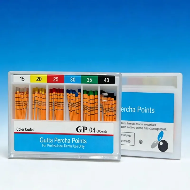 

10 коробок стоматологической гуттаперчи 0.04 Taper, стоматологические материалы, гуттаперча Pontos Endo для пломбирования корневых каналов, конические бруски 0.04