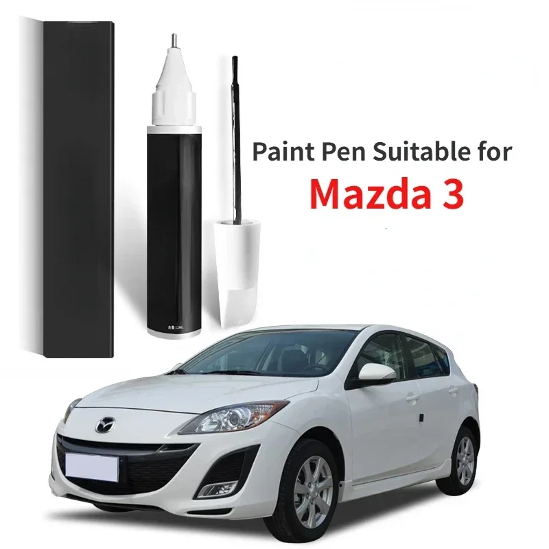 touch up penPaint Pen Suitable for Mazda 3 Modified Pieces Special Star Gallop Paint Fixer Dazzling Cloud White Yashi Black soul