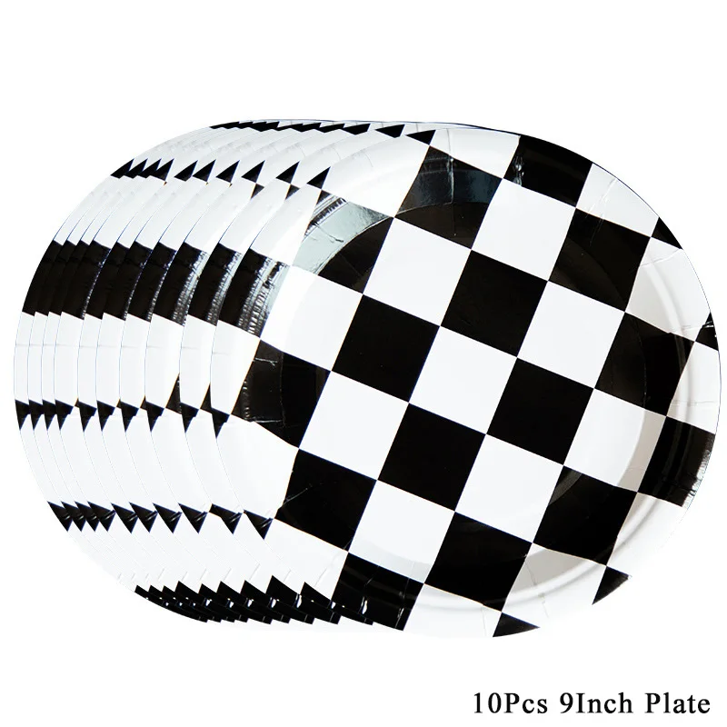 Race Car Birthday Party Supplies Tableware Plates Napkins Cups Gift Box for Boys Baby Shower Race Car Theme Birthday Decorations