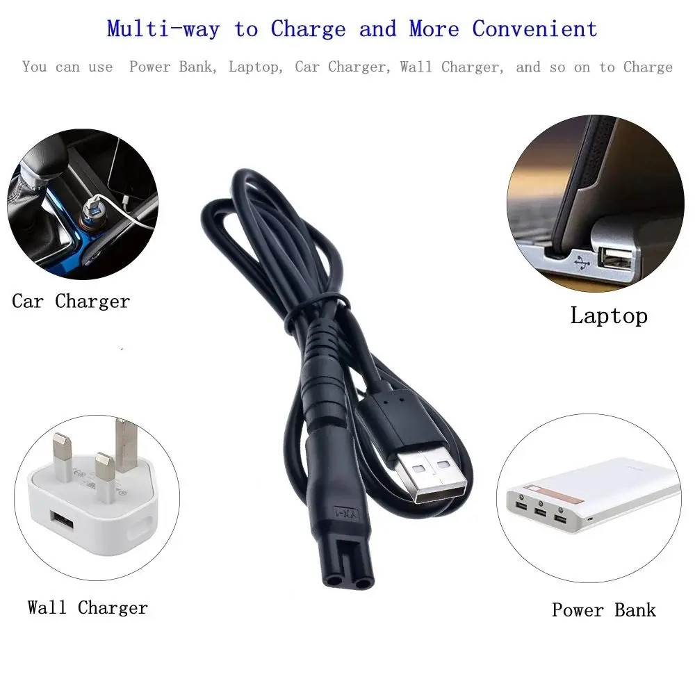 Universal USB Adapter Replacement Charger Razor Charger Power Cord Charging Heads Charger Convetor