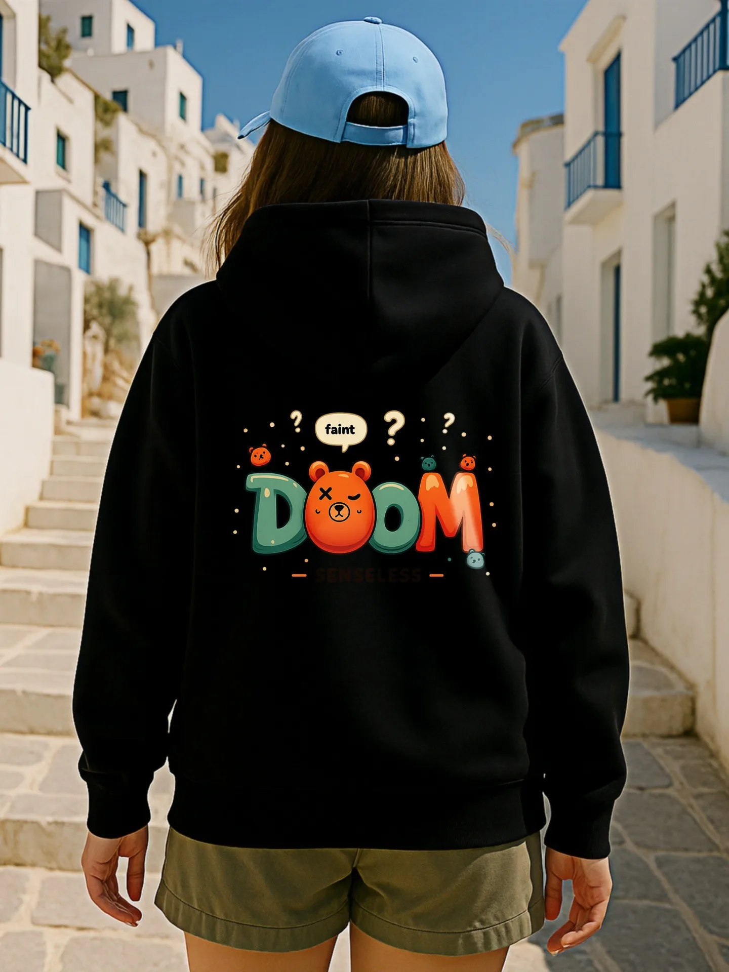 هوديي نسائي برسومات جرافيك، طباعة لطيفة، جمالية كاجوال، قماش ناعم، ملابس يومية غير رسمية، للمراهقين #2