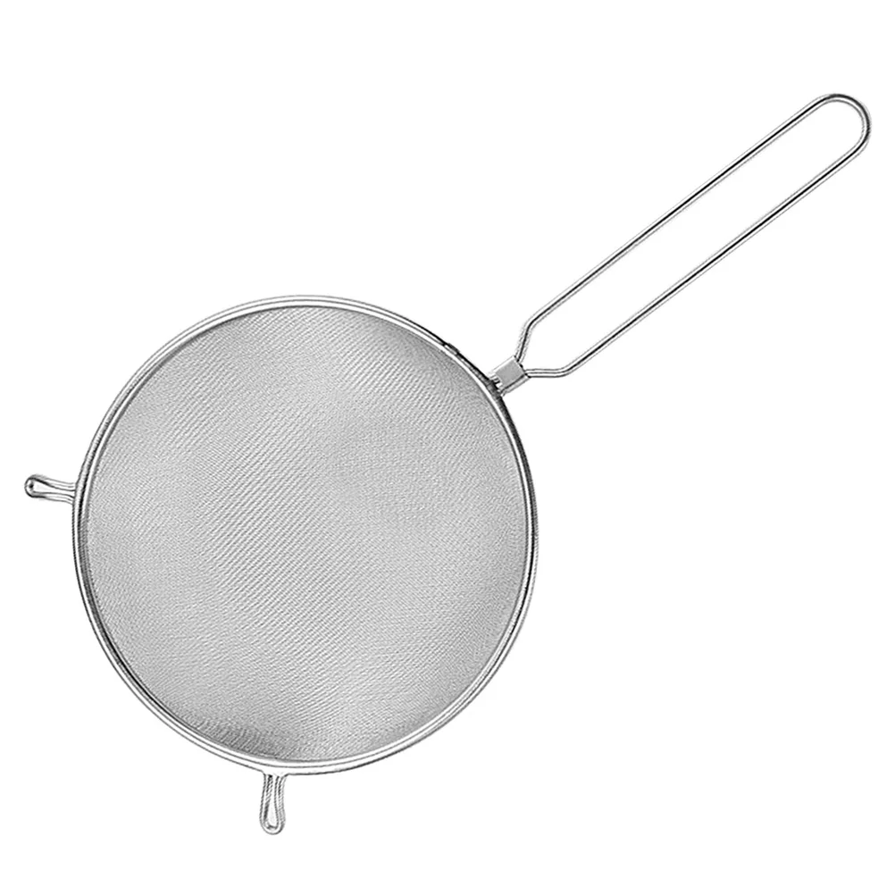 

Stainless Steel Mesh Strainer Scoop Long Handle Slotted Ladle Food Serving Colander for 8 Inch Kitchen