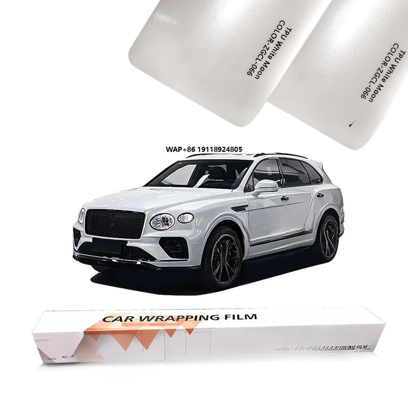 Color Card  PPF TPU Protection Color Changing Wrapping Film Self Healing 7.5mil White Moon Car Paint Protection Film1.52*15m