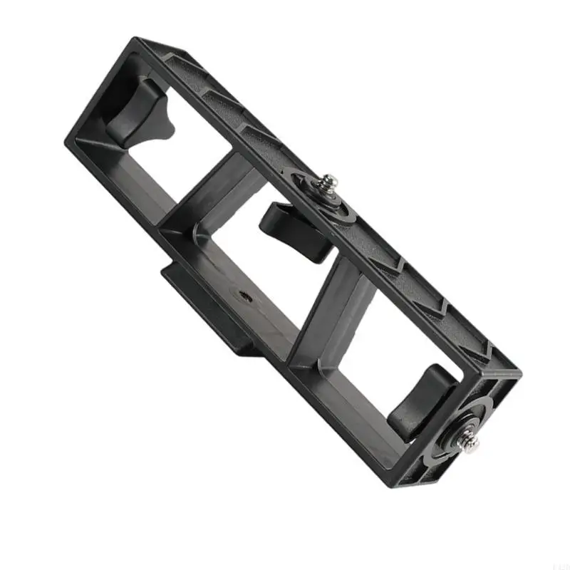 F42D Phone Holder Mount Adapter Vlog Studio Live Streaming Tool for Phones Fill Light Microphones 3-Position Phone Stand