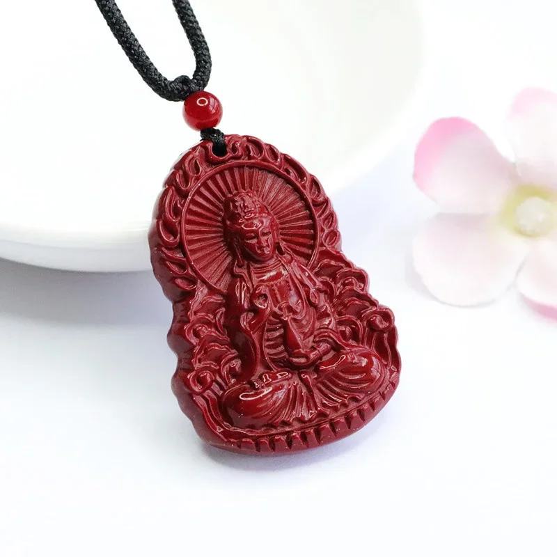 จี้ห้อยคอ Avalokitesvara สีม่วงทองจี้สร้อยคอทรายเครื่องประดับอย่างดีสำหรับผู้ชายและผู้หญิง