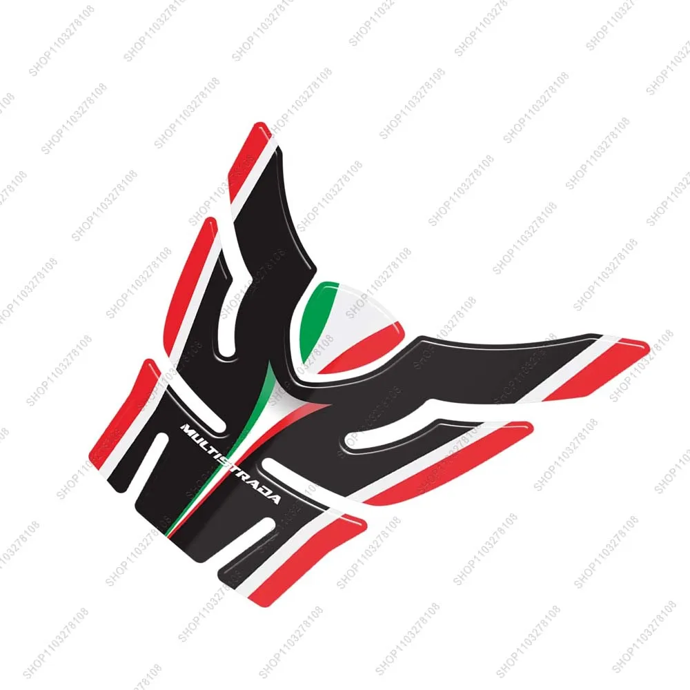For Ducati Multistrada MTS 950 1200 1260 3D Epoxy Resin Sticker Kit Waterproof Motorcycle fuel tank pad Protective Sticker