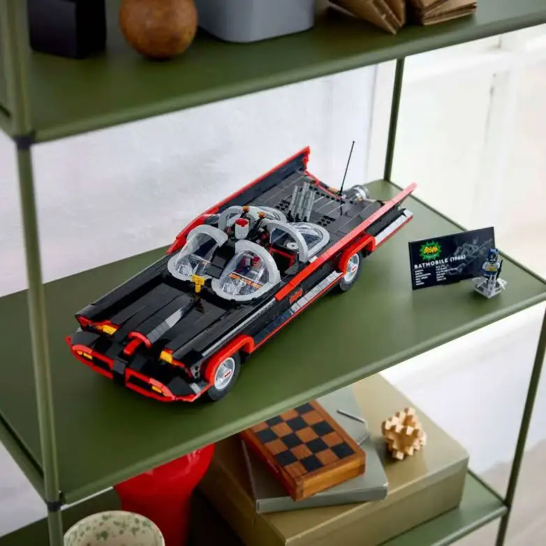 DIY 1822 Pieces Bat Classic TV Series: Batmobile Puzzle Assembly Building Block Toy Gift, Compatible with LEGO