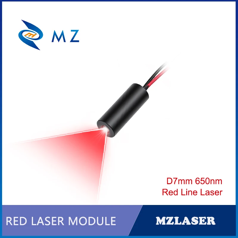 Compact Red Line Laser Diode Module 650nm D7mm 0.5mW 1mW 5mW 10mW 3V High-Accuracy Industrial Grade for Woodworking Machinery