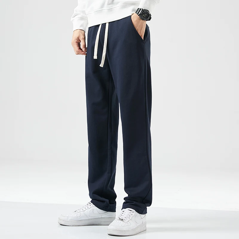 

Ice Silk Men's Wide Leg Pants Summer Thin Straight Casual Long Trousers Floor-Length Trendy Student Versatile Loose Fit