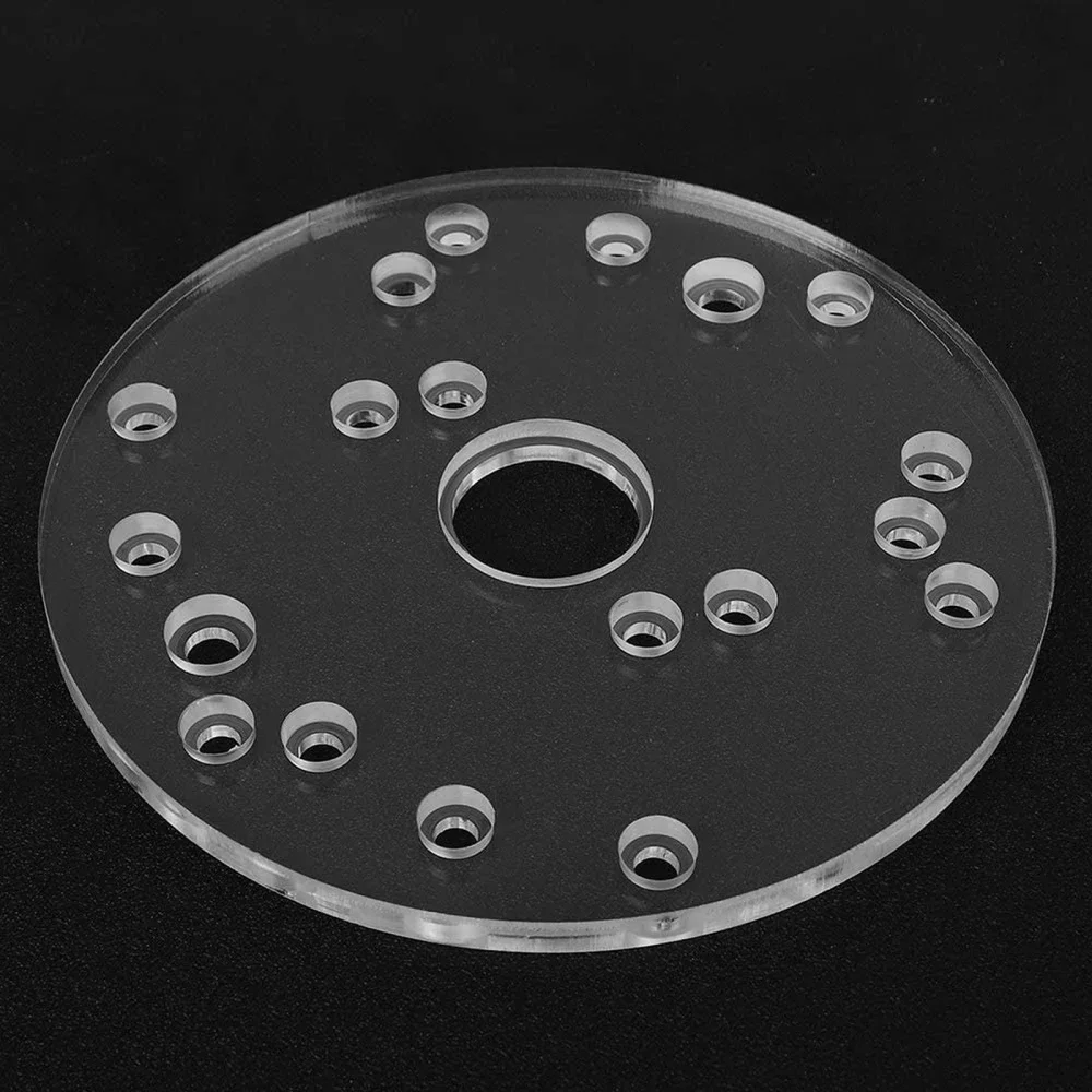 Base Plate Woodworking Auxiliary Tool Translucent High-quality Tools With Screws Accurately Multifunctional Universal Router