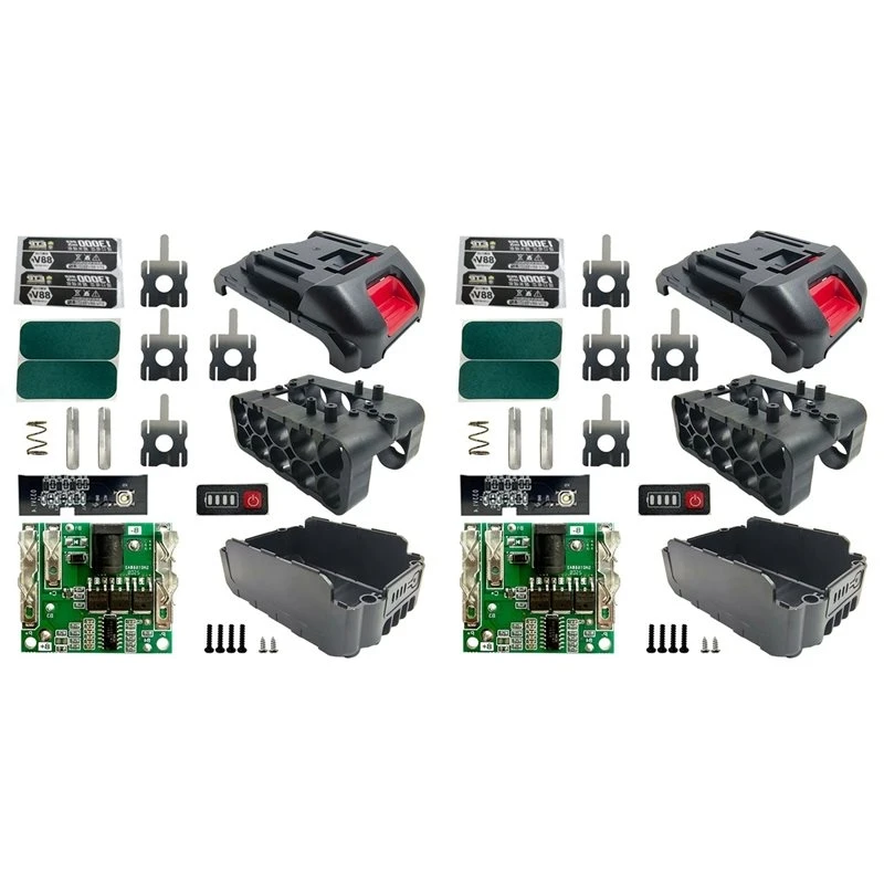 2X 18650 Li-Ion Battery Storage Box Case PCB BMS Protection Circuit Board For Makita For Lomvum Zhipu Hongsong Jingmi-A32R