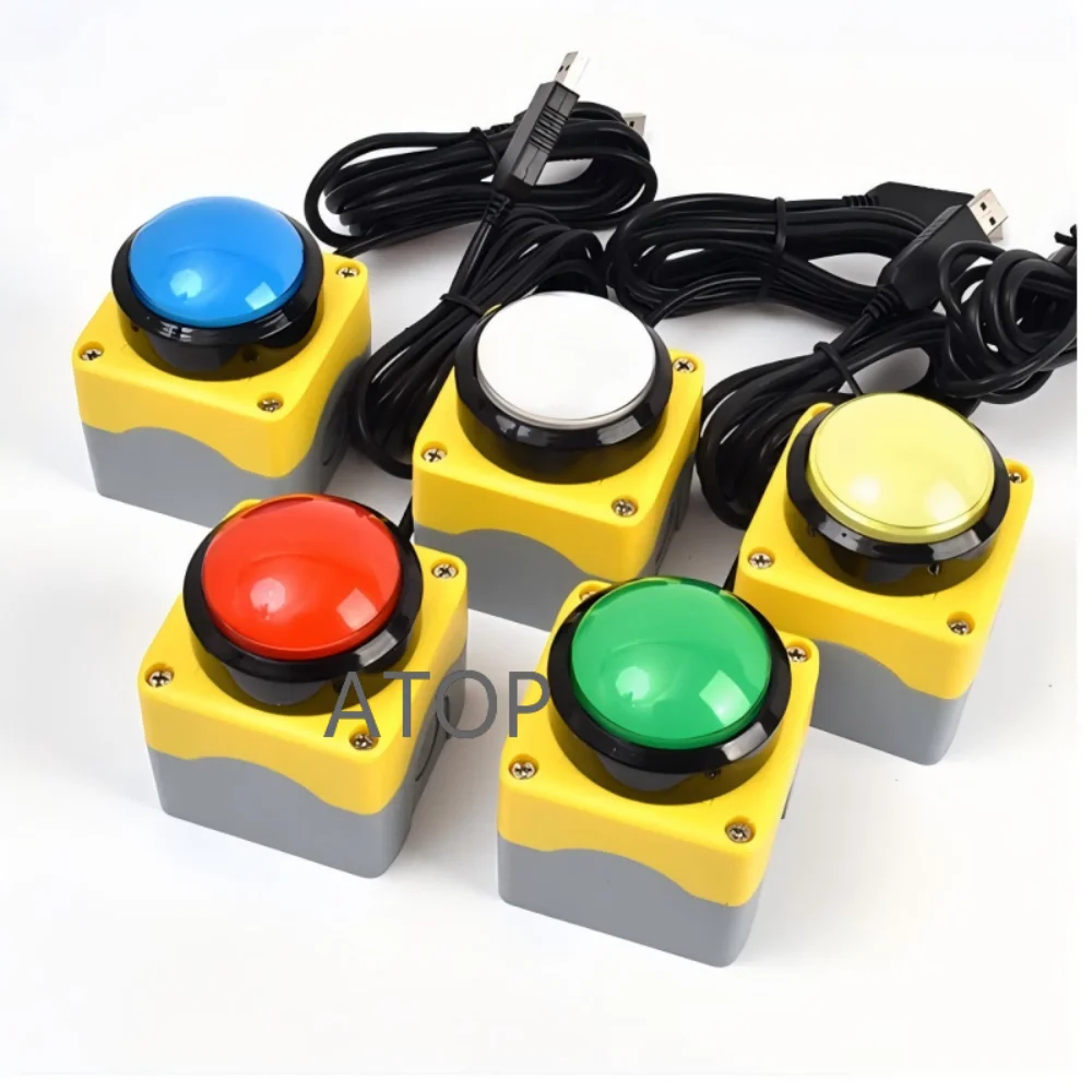 

62 мм USB пользовательская кнопка беспроводной пульт дистанционного управления зуммер беспроводная лотерея компьютерная мышь ярлык клавиатура запасная часть