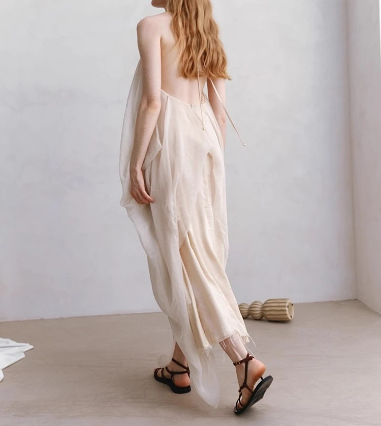 Abrikoos V-hals Vastgebonden Jurk Vrouwen Losse Stijl Zomervakantie Vintage Elegante Vestidos Bodycon Chic Doek Dame