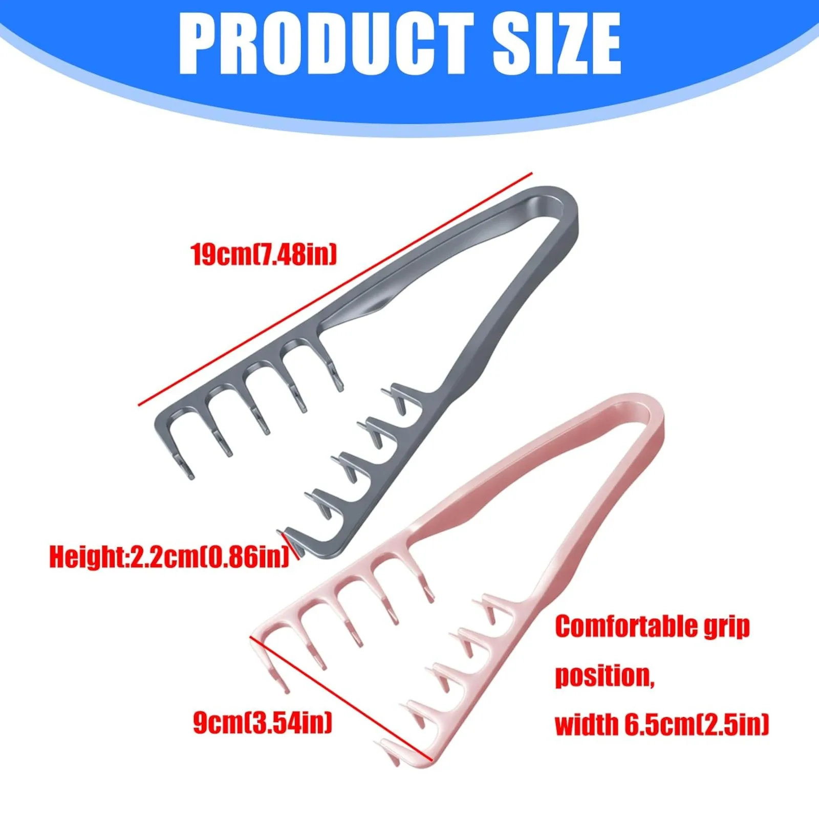 Texture Comb, ABS Volumizing Wide-Tooth Hair Styling Comb, Men's Fluffy Texture Tool Apparatus Maximum Lift Roots Volume Tool