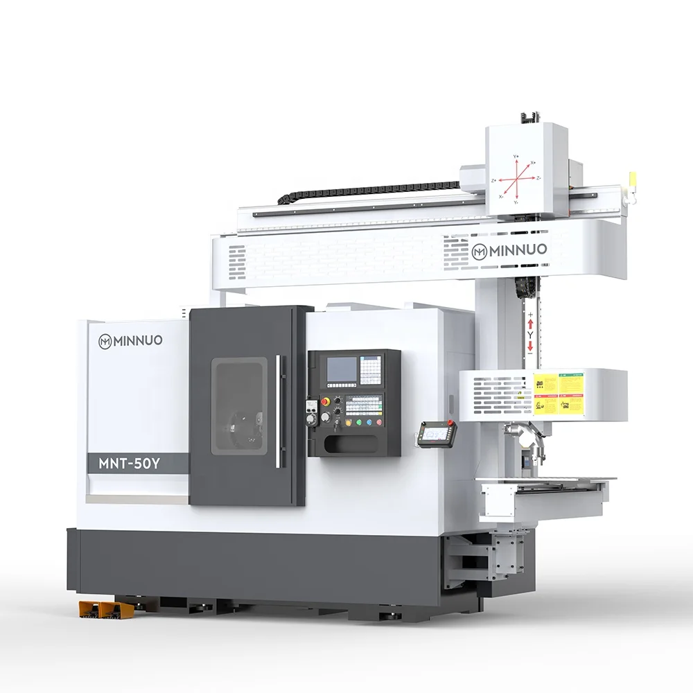 Compact Slant Bed CNC Lathe Machine with Automatic Tool Changer for Precision Metal Turning