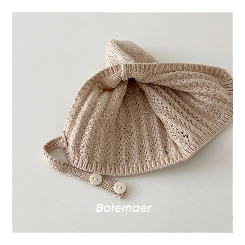 Autumn Winter Knit Baby Hat Children\'s Woolen Hat Thin Ear Protection Knitted Hat for Boys Girls Baby Warm Caps Kids Accessories