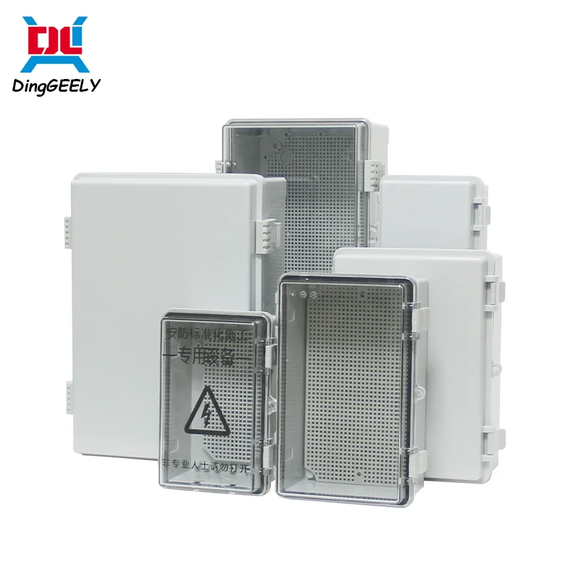 IP67 Waterproof ABS Plastic Enclosure Box Gray/Transparent Cover Outdoor Electronics Case Wholesale Distribution Box