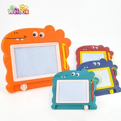 Large Cartoon Dinosaur Magnetic Writing Drawing Board Children's Color Graffiti Board Art Puzzle Drawing Toys Drawing Tool Gifts