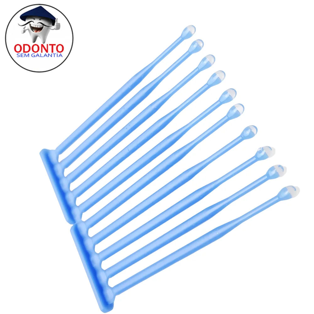 10pcs/Box Disposable Dental Applicator Sticks - Adhesive Tip for Tooth Crown, Porcelain Veneer, Bonding & Dental Materials Appli