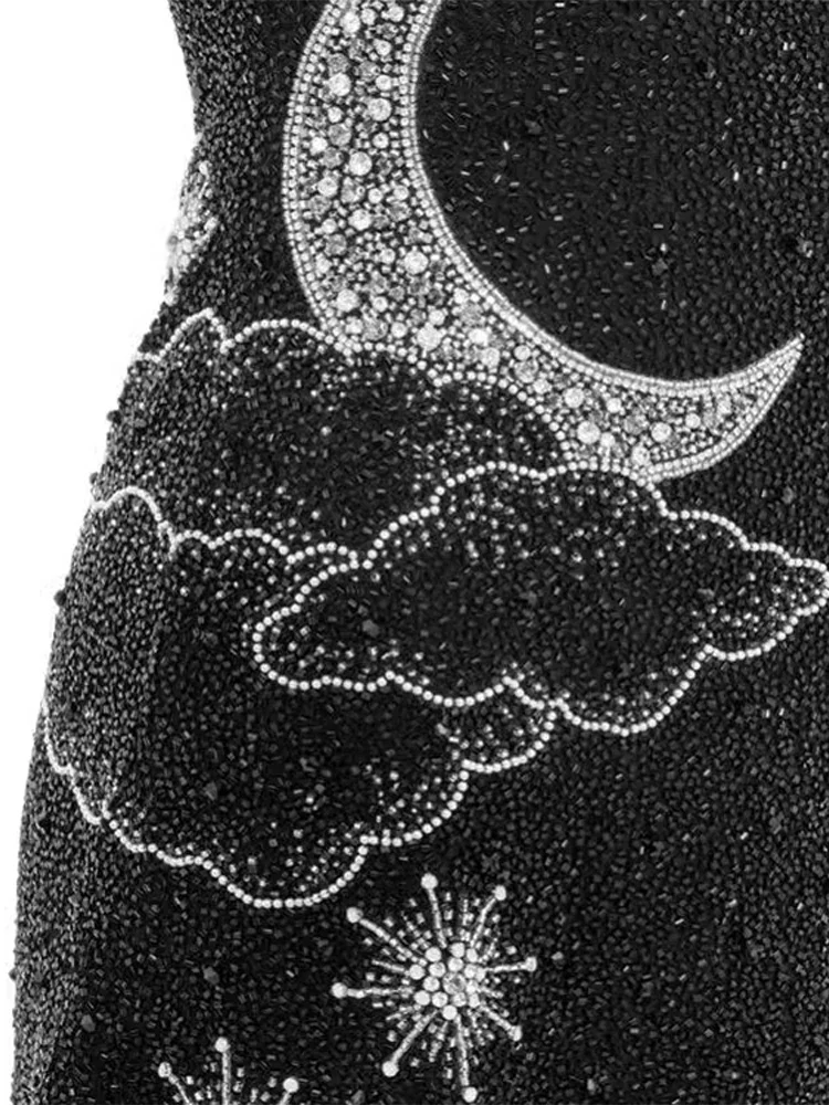 セクシーなスパンコールショートスリングドレス女性シャイニースリムスクエアカラーノースリーブバックレスドレス春夏レディビーチローブ