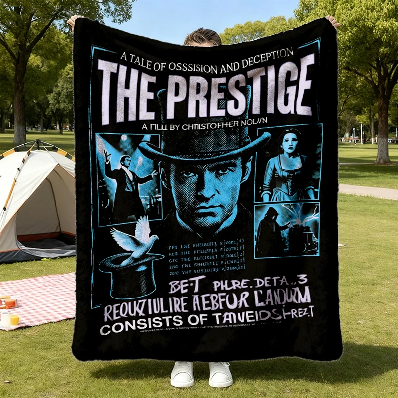 The Prestige Film Graphic Warm Blanket Christopher Nolan Magic Movie Cozy Blanket