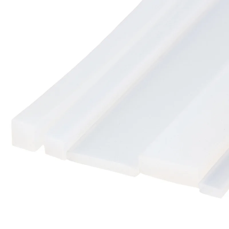 

5 мм x 5 мм/10 мм/15 мм/20 мм/30 мм, устойчивая к высоким температурам уплотнительная лента из твердой силиконовой резины, уплотнительная лента