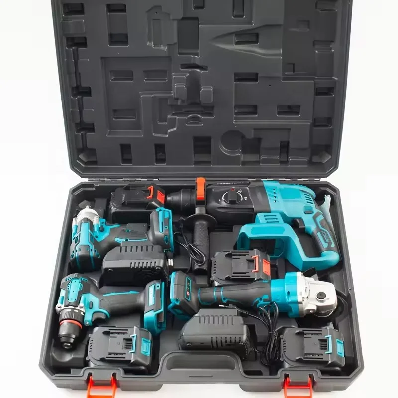 Popular 24V Cordless Drill Machine Set Brushless Impact Drill 13mm Multi-tools Screwdrivers Kit Power Drills for Makita Battery