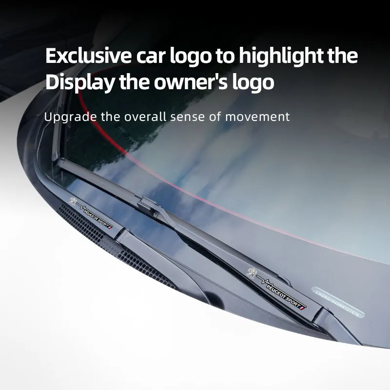 2 قطعة ملصقات السيارات بيجو ممسحة لاصقة تزيين لبيجو 206 307 308 3008 207 208 407 408 4008 508 2008 5008 301 205 106