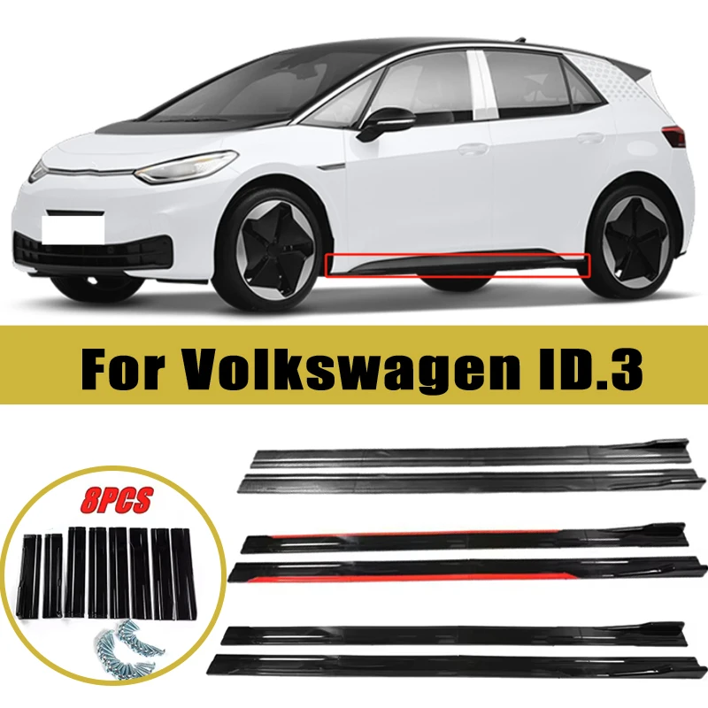

Universal 2m/2.2m Car Side Skirt Extension SplitterBumper Racing Side Wing Bumper Lip Side Spoiler For Volkswagen ID.3