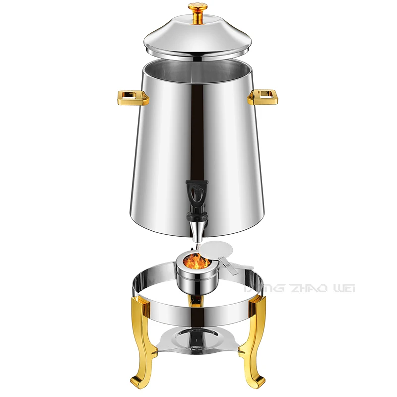 

Buffet Commercial Retail 13L Hot Water Dispenser Tea Thermos Milk Water Dispenser Gold Copper Stainless Steel Coffee Pot