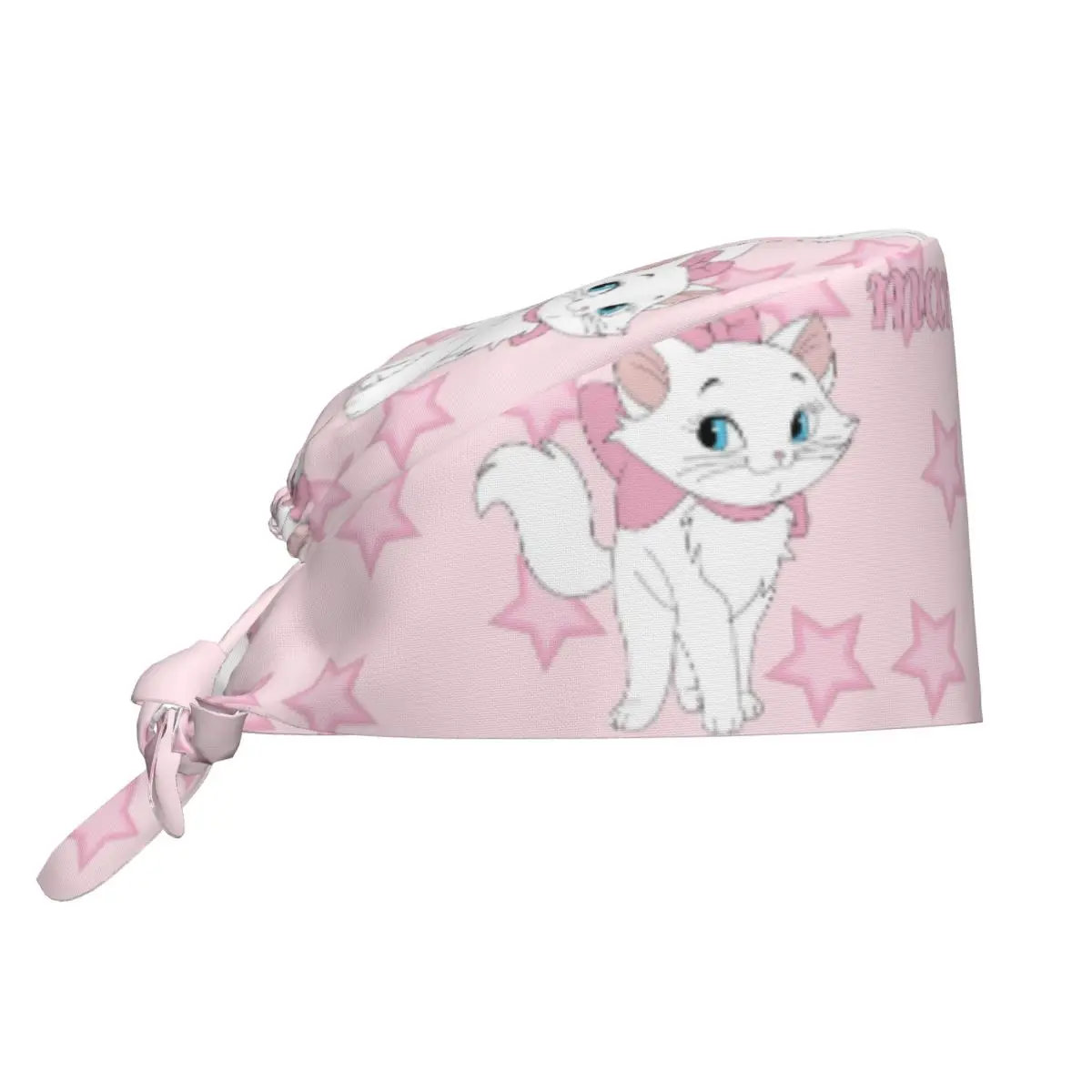Custom Funny Cute Marie Cat Medical Staff Scrubs Hat Men Women Cartoon Animal For Chef Hat Scrub Caps