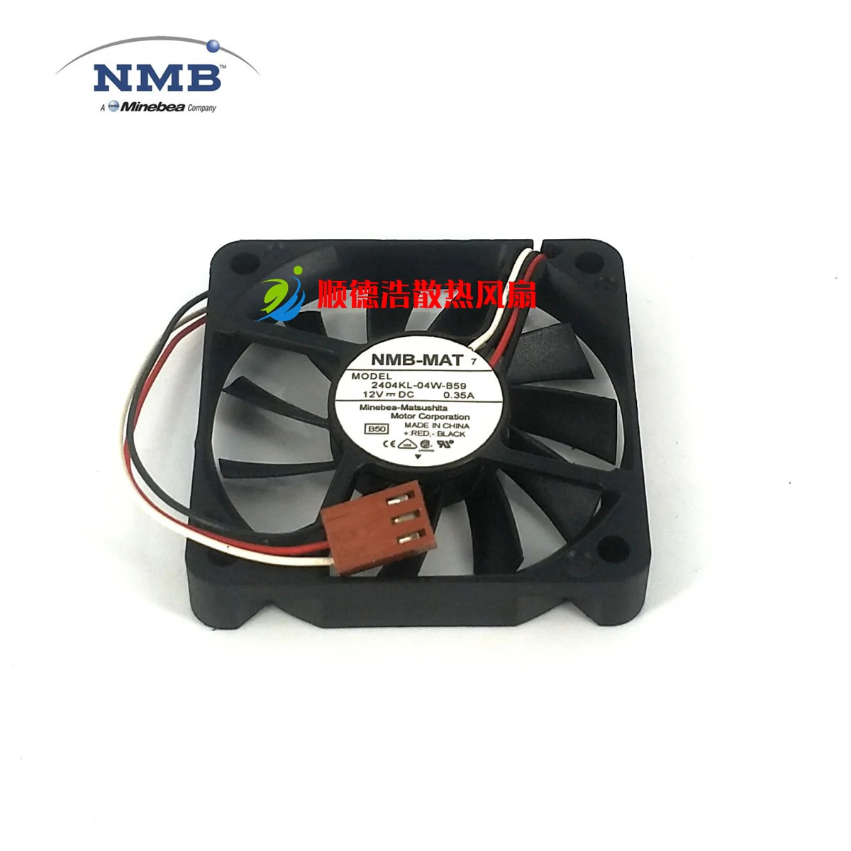 Новый 2404KL-04W-B59 оригинальный NMB12V 0.35A 60*60*10 мм трехпроводный охлаждающий вентилятор 6 см