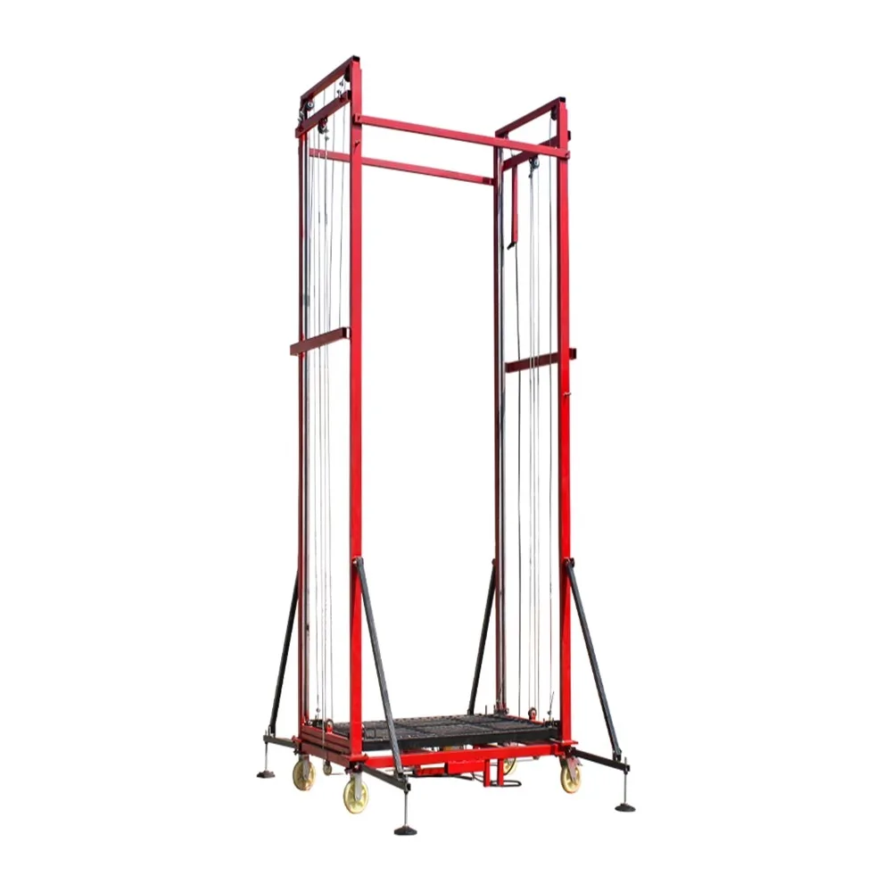 Customized Electric Scaffolding Automatic Lifting Platform Small Remote Control Hoist Home Decoration Site Folding Lift