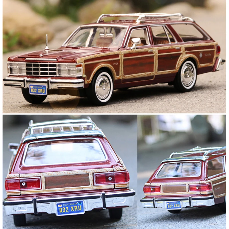 High Simitation 1:24 Scale LeBaron Retro Alloy Classic Car Metal Model Station Wagon Car Kids Toys Gifts Collection Original Box