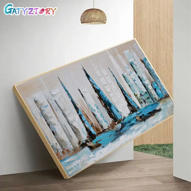 

GATYZTORY Pictures By Number City Landscape Kits Large Size Painting By Number Modern Drawing On Canvas Handpainted Decor