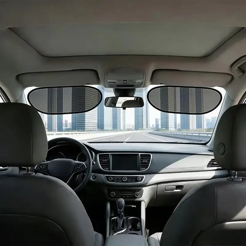 

Anti-Glare Car Sunshade 2pcs UV Protection Ensures Clear Vision Blocks Sunlight for Driving
