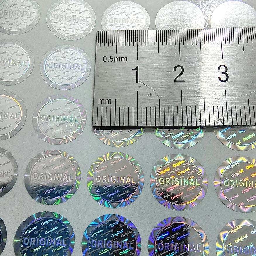 security seal sticker garantia void sticker prova de remocao evitar imitacao silver tamper holograma original 100 pcs 12 mm 01