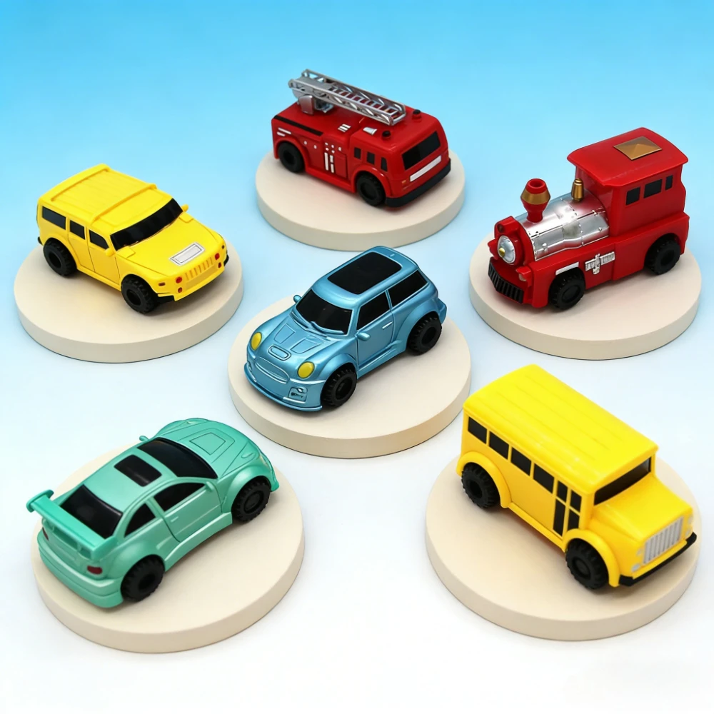 Magiczny długopis, samochód na indukcję, wóz strażacki, autobus szkolny, zabawka dla chłopca, prezent ﻿