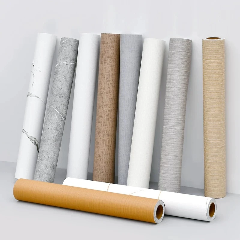 60x300cm PVC Waterproof Self Adhesive Wallpaper Roll Furniture Cabinets Vinyl Decor Film Wood Grain Stickers For Diy Home Decor