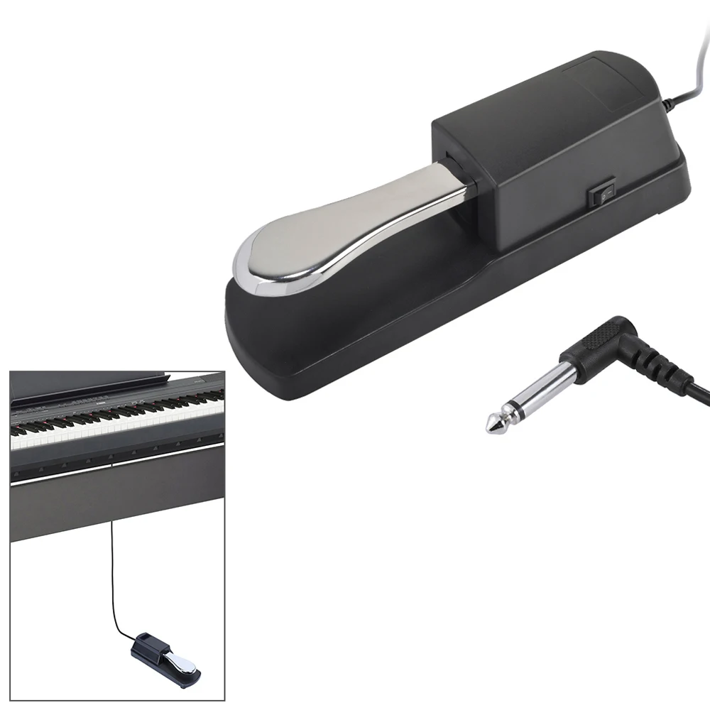 Sustain Pedal Piano Keyboard Sustain Damper Pedal for Casio Yamaha Roland Electric Piano Electronic Organ Piano Accessories