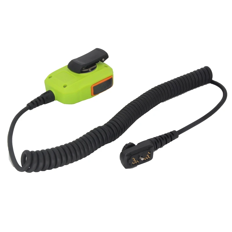 Green PTT Handheld Mic Microphone Forhytera HYT PD700 PD700G PD780 PD780G Walkie Talkie