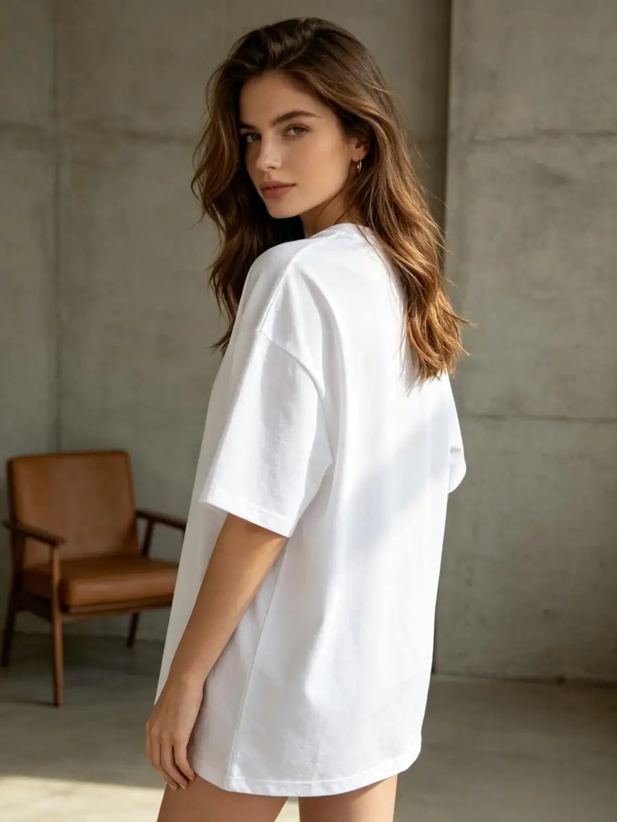 T-Shirts in hochwertiger Qualität, einfarbig, gerade geschnitten, minimalistisch, urban, für Damen, einzigartig, modisch, T-Shirts im Vintage-Stil von 1979, besonders dehnbar, atmungsaktiv