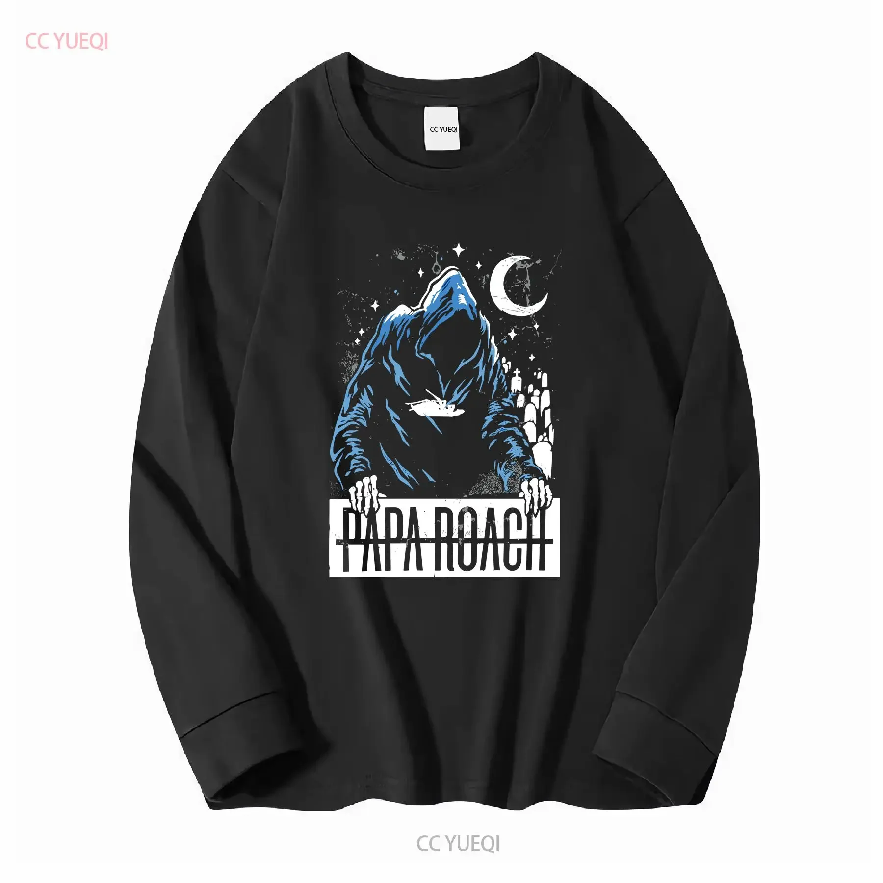 2019 Papa Roach T Shirt Rap Metal Band Men's M long or short sleeves vintage Washed fashion graphic Slightly homme Stretched