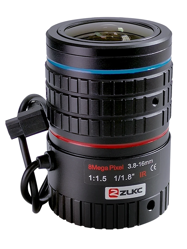 ZLKC 3.8-16mm soczewka powiększająca 1/1.8 Cal Auto Iris kamera IP CS zamontować zmienną ogniskową niewielkie zniekształcenia 8MP obiektyw monitoringu do kamera telewizji przemysłowej — zdjęcie 2